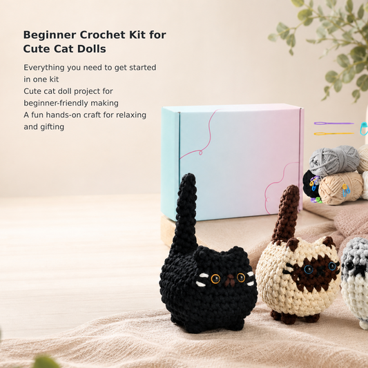 Beginner Cat Crochet Kit